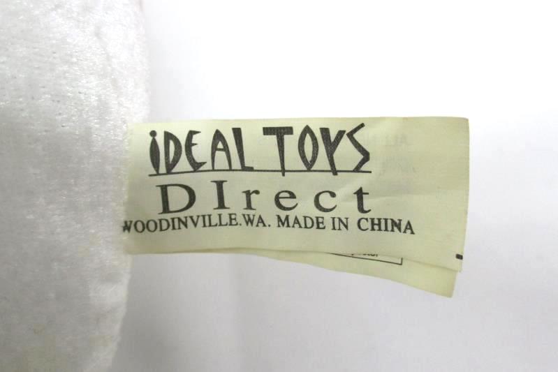 Lot of 2 Ideal Toys Direct 8.25" Long Magenta Puppy And 9" Circus Bear