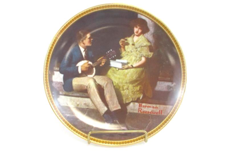 Knowles Norman Rockwell "Pondering On The Porch" Third Issue Plate #18380J
