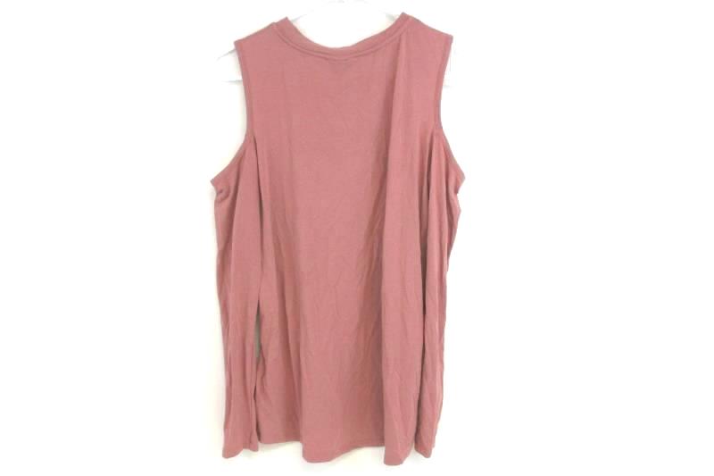 TOPSHOP Mauve Cold Shoulder Long Sleeve Top Women's 2 (XS)