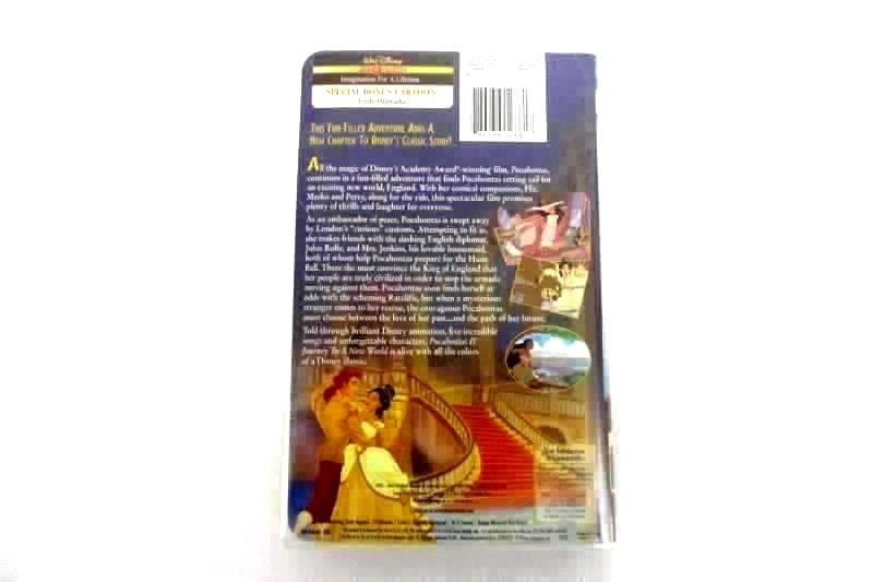 Lot of 2 Disney Pocahontas 1 and 2 Journey To A New World VHS Clamshell