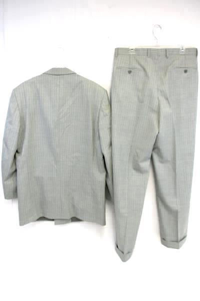 Elegance Enrico Coveri Suit Super 120's Wool Italy Gray Jacket Pants Men's 42L