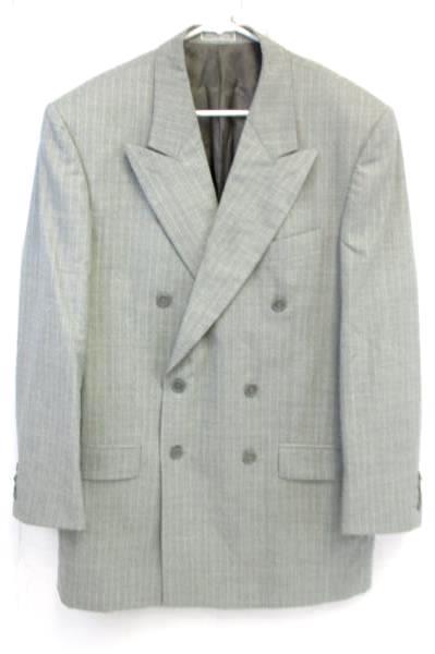 Elegance Enrico Coveri Suit Super 120's Wool Italy Gray Jacket Pants Men's 42L