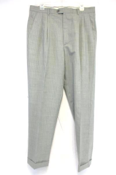 Elegance Enrico Coveri Suit Super 120's Wool Italy Gray Jacket Pants Men's 42L