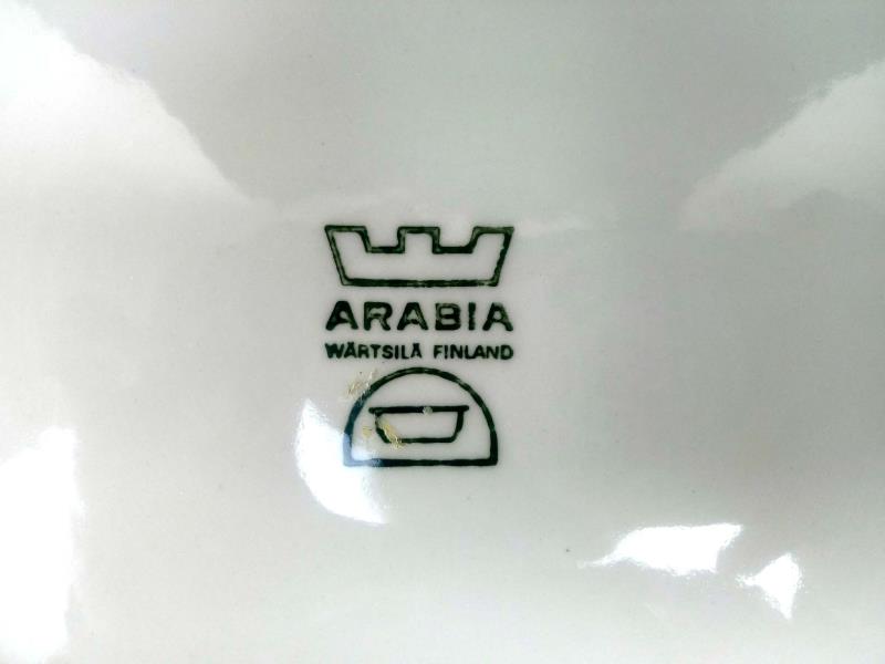 Arabia Finland Uunikokki 8.25" 74oz Souffle Dish Ribbed Off White Round