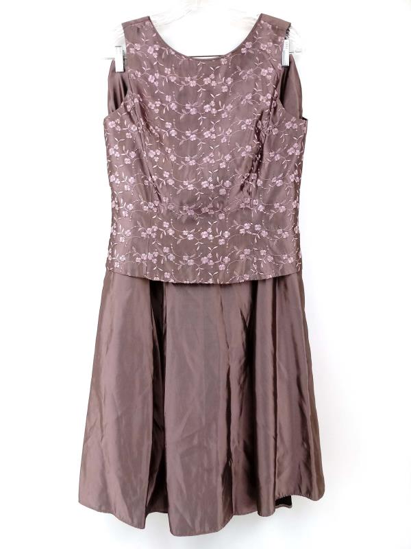 Scott McClintock Purple 2pc Dress Set Skirt Top Mauve MOTB Formal Prom Size 12