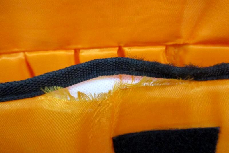 NYC East Wear Black And Orange Nylon Over The Shoulder Laptop Messenger Bag