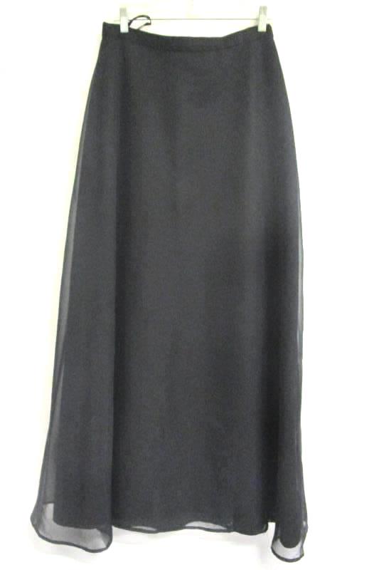 Top Skirt Set MORI LEE Black 100% Polyester Women's Size 12
