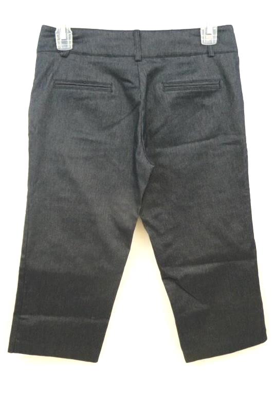 Catch My I Cropped Dress Pants Capris Dark Blue Denim Juniors Size 5
