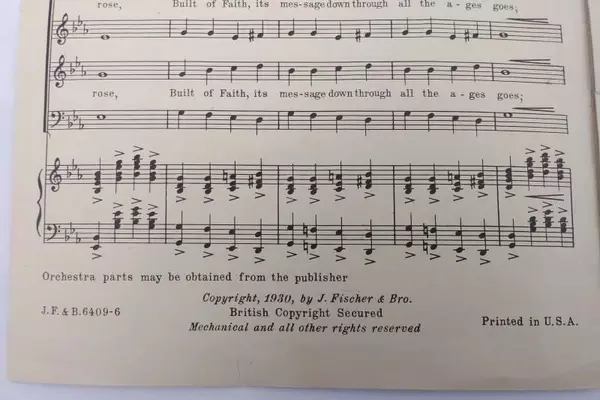 Rare 1930 The Bells of Notre Dame by Gustav Klemm Chorus Arrangements