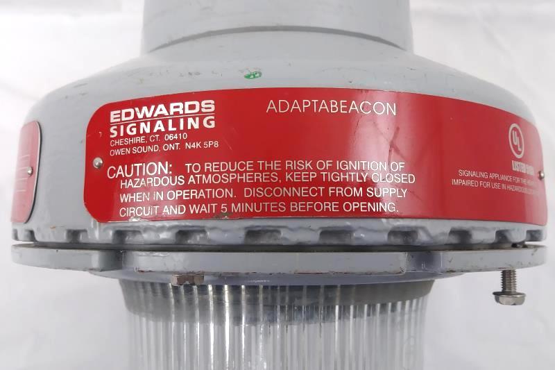 Edwards Adaptabeacon Emergency Strobe Explosion Proof Clear Lens 106DEXPSTC-FJ