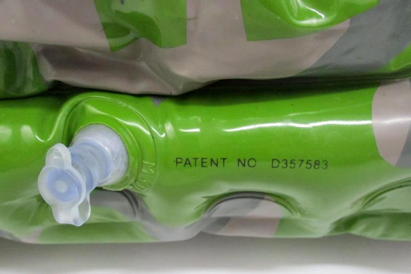 Quartermaster Green Camo Plastic Inflatable Duffel Bag With Handles