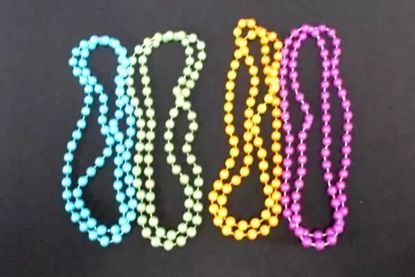 Birthday Lot Wine Glass Shot Glass 4 Beaded Necklaces Streamers Balloons