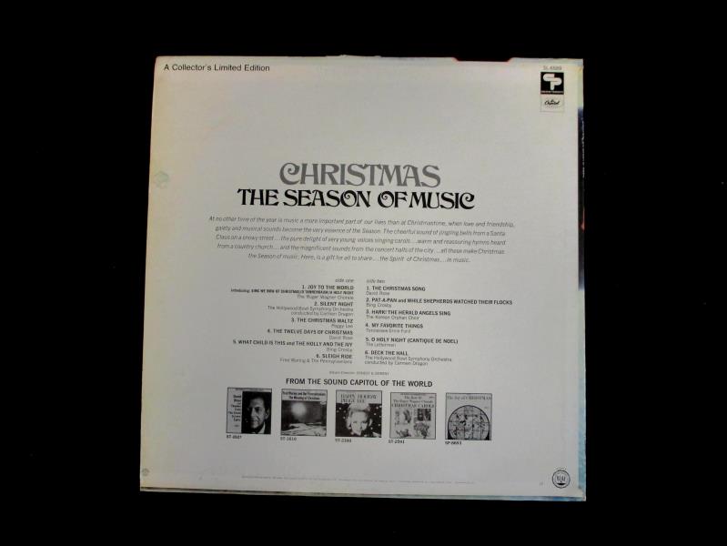 Lot of 2 Christmas Records Sweet Voices Of Christmas,The Season Of Music