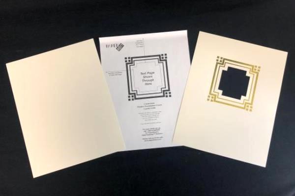 Lot 2 Paper Direct Presentation Cover Paper Cornerstone Cream Foil 50 Ct New Box