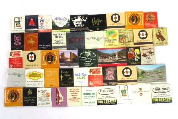 Vtg Lot of 46 Front Strike Matchbook Collection Hotel Hawaii Motel Casino