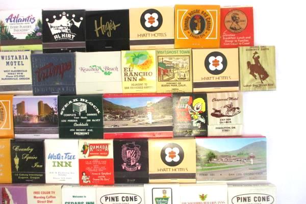 Vtg Lot of 46 Front Strike Matchbook Collection Hotel Hawaii Motel Casino
