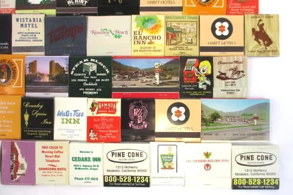 Vtg Lot of 46 Front Strike Matchbook Collection Hotel Hawaii Motel Casino