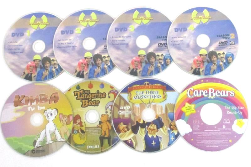 Lot 5 DVDs: Kimba + 3 Musketeers + Tangerine Bear + Care Bears + Dr.Wonder's WS