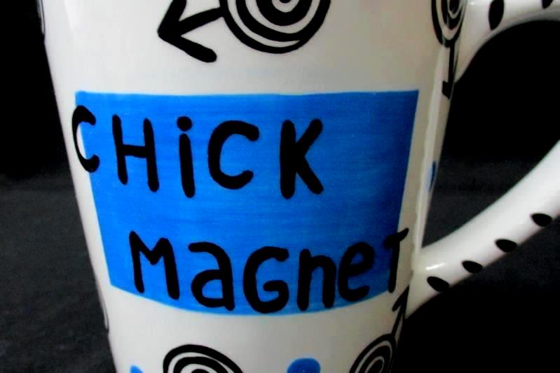 Lorrie Veasey Our Name Is Mud CHICK MAGNET Ceramic Coffee Mug
