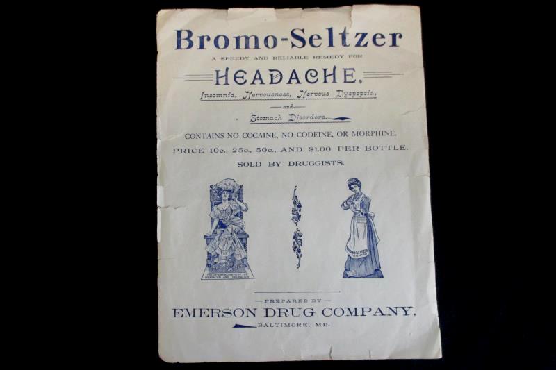 Piano Organ Sheet Music Bromo-Seltzer Locke's Pharmacy Dream Faces