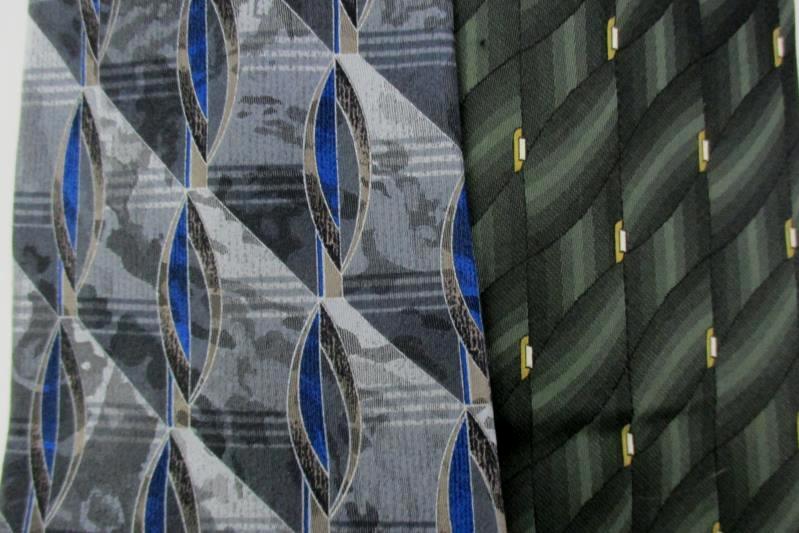 Set of 2 Men's J. Ferrar Silk Neck Ties Made In Italy