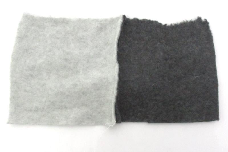 Lot Of 35 Gray And Dark Gray Pre-Cut Fleece Quilt Squares 5.25" x 5.25"