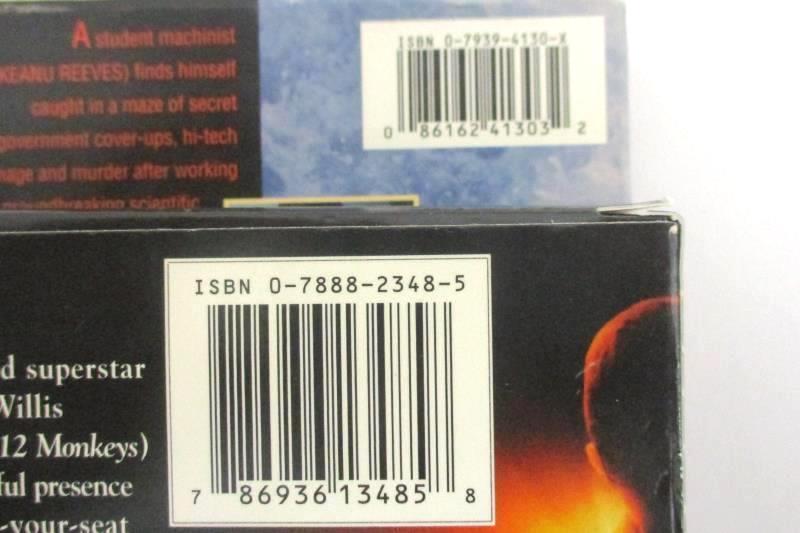 Lot Of 5 VHS Tapes Sixth Sense, Silence Of The Lambs, Ghost The Darkness, Chain