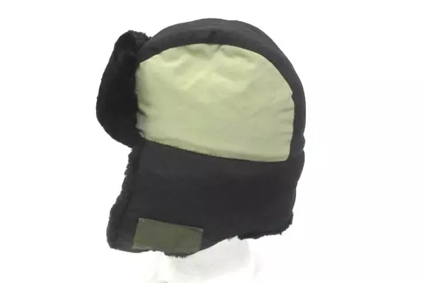 Dorfman Pacific Black And Tan Child's Polyester Bomber Cap Faux Fur Lining