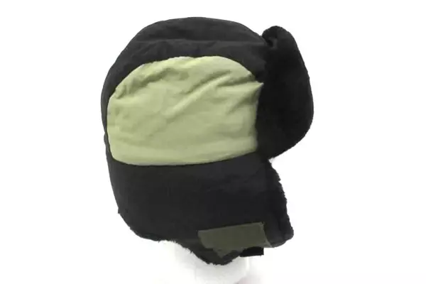 Dorfman Pacific Black And Tan Child's Polyester Bomber Cap Faux Fur Lining