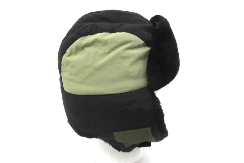 Dorfman Pacific Black And Tan Child's Polyester Bomber Cap Faux Fur Lining