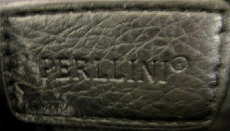 Perllini Hand Purse Shoulder Snap And Zipper Closure Black 9'' Across