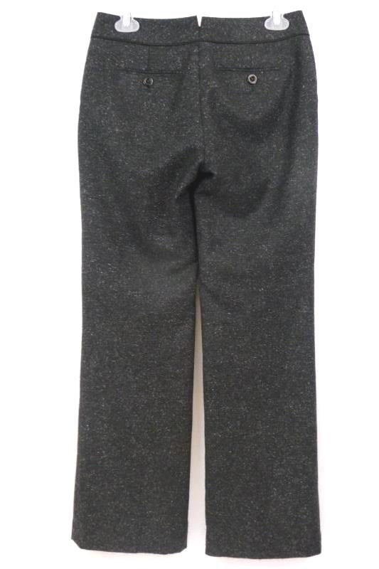 Semantiks Women's Petite Flat Front Gray Tweed Dress Pants Slacks Size 2P Wide