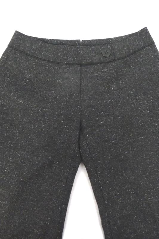 Semantiks Women's Petite Flat Front Gray Tweed Dress Pants Slacks Size 2P Wide
