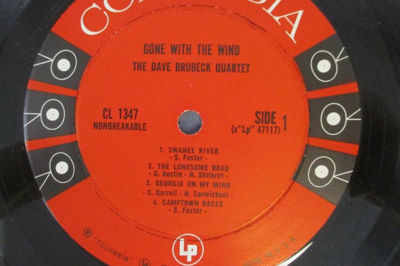 Gone With The Wind The Dave Brubeck Quartet Vinyl Record