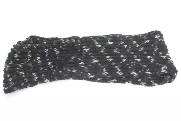 Lot of 3 Wool Knit Black Gray Tan Infinity Scarves Scarf One Size