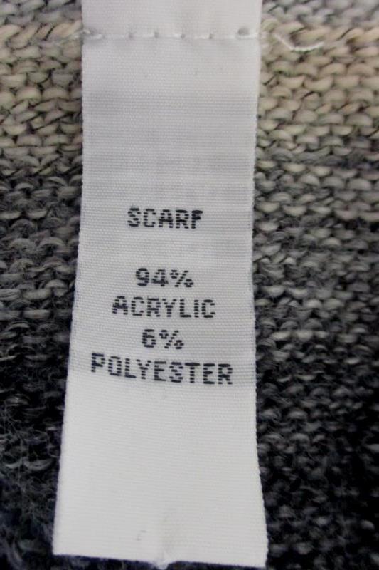 Lot of 3 Wool Knit Black Gray Tan Infinity Scarves Scarf One Size