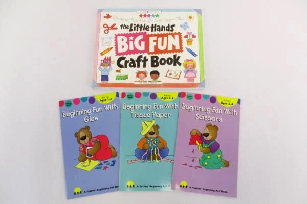 4 Children's Art Craft Books Toddler Little Hands Big Fun Beginning Art How To