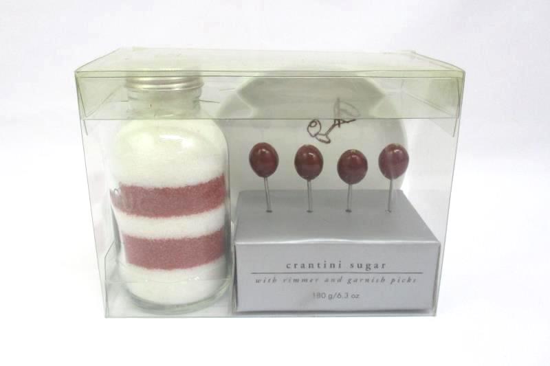 Pier 1 Red And White Crantini Decorative Sugar Jar Picks And Rimmer