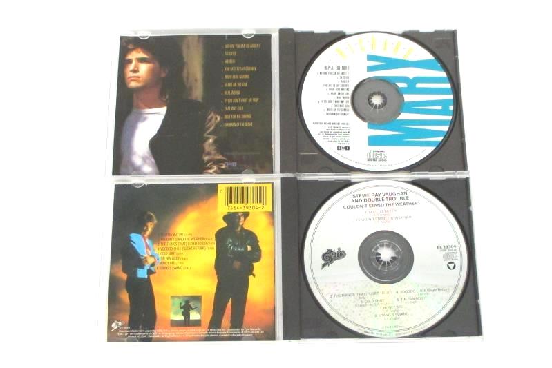 2 CDs Stevie Ray Vaughan Couldn't Stand the Weather Richard Marx Repeat Offender