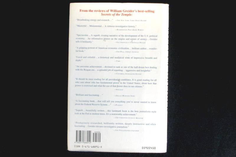 Who Will Tell The People by William Greider Hardcover 1992 Simon & Schuster