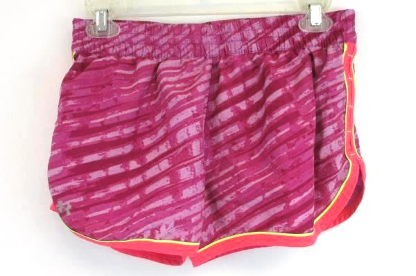 Lot of 3 Women's Pants- Pink Athletic Shorts, Black Slacks, Light Denim Overalls
