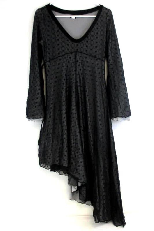 Women's Ipseity Size Small Black Renaissance Floral Lace Halloween Costume Dress