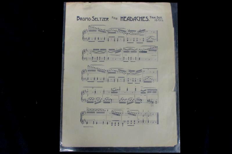 Antique 1910s Piano & Organ Sheet Music Carnival of Venice Bromo Seltzer