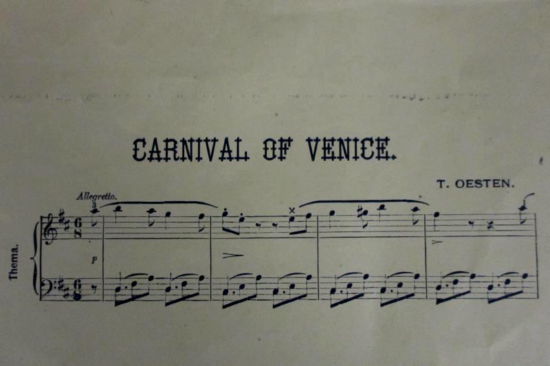 Antique 1910s Piano & Organ Sheet Music Carnival of Venice Bromo Seltzer