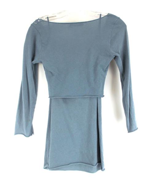 VELVET Cami & Shrug Sweater Set Long Tie Front Sequin Blue Sz S Anthropologie