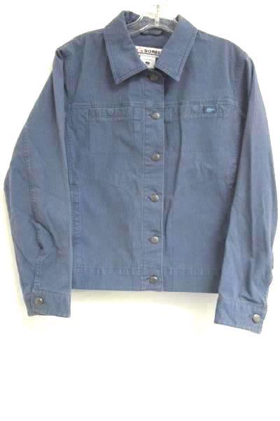Button-Down Jean Jacket Sorel Periwinkle Cotton Blend Women's Size Medium