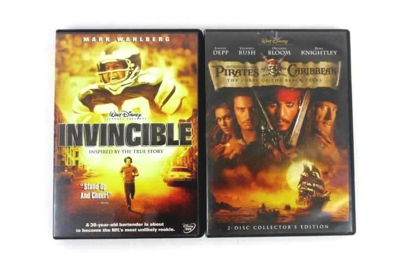 Lot of 2 DVD's - Pirates Of The Caribbean & Invincible DVD
