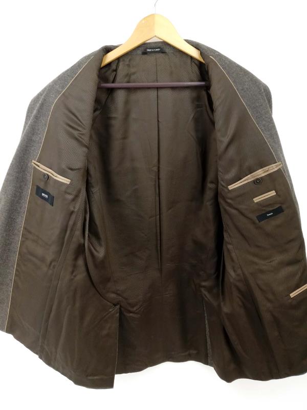 HUGO BOSS Suit Jacket The Smith 5 Wool Blend Sport Coat Brown Mens Sz 40 L EUC