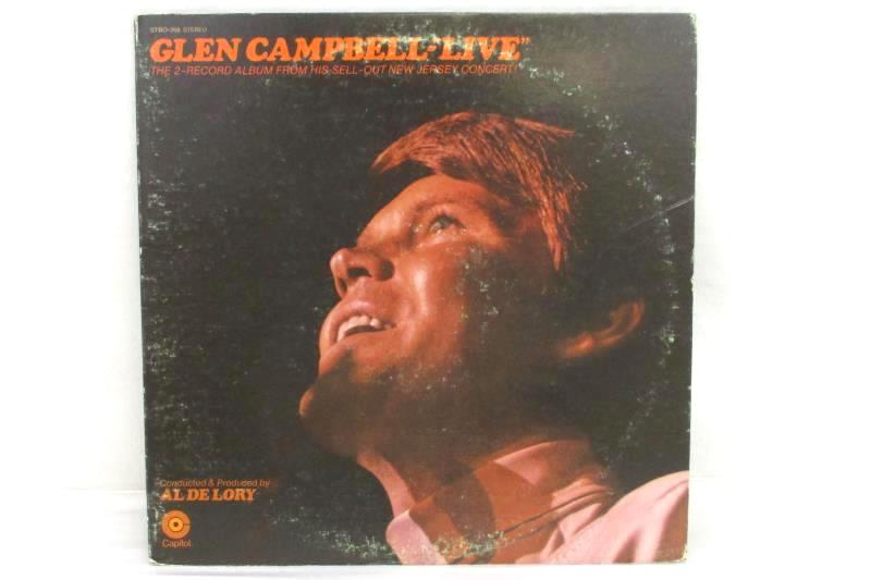 Glen Campbell "Live" 2-record Album Vinyl Record LP Capitol