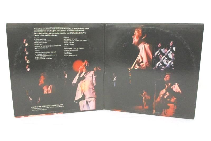 Glen Campbell "Live" 2-record Album Vinyl Record LP Capitol